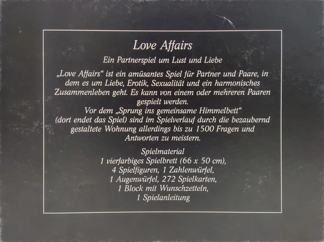 Love Affairs - Vintage Gesellschaftsspiel - HanseStadt Spiel  – Bild 2