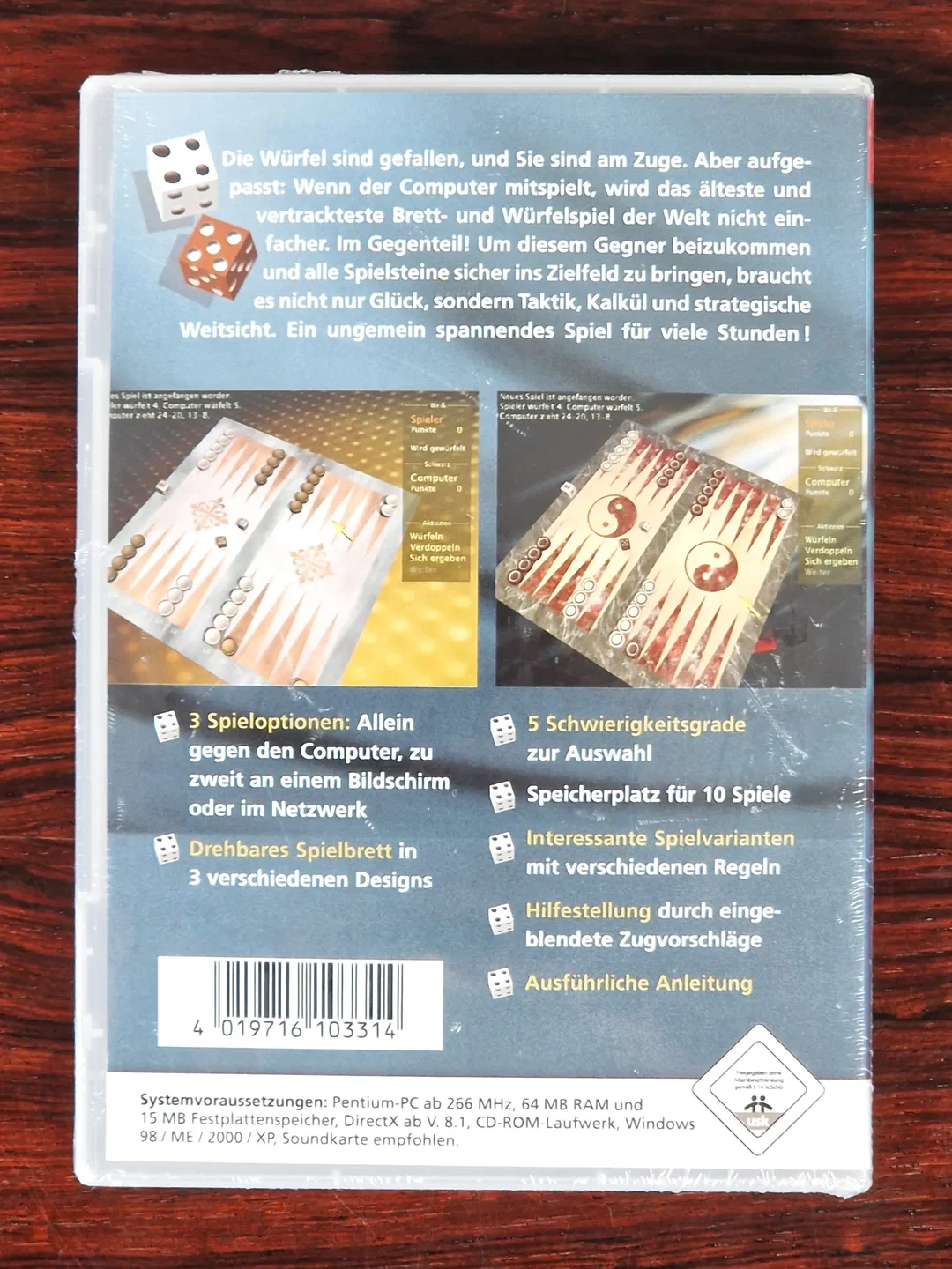 Backgammon - Spiel & Spaß - PC-Spiel - CD-ROM – Bild 2