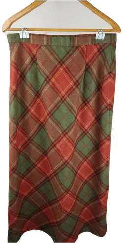 Perry Landhaus Damen Maxi Rock  kariert-  L/40 - Bild 2