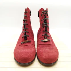 Deerberg Damen Schnürstiefelletten – rot – Größe 39