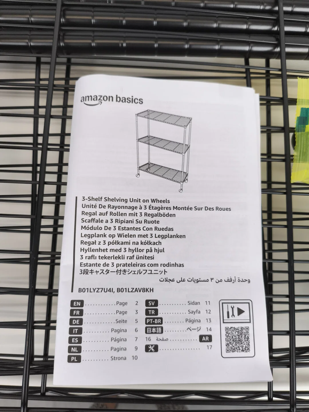 Metallregal mit Rollen, neu – Bild 2