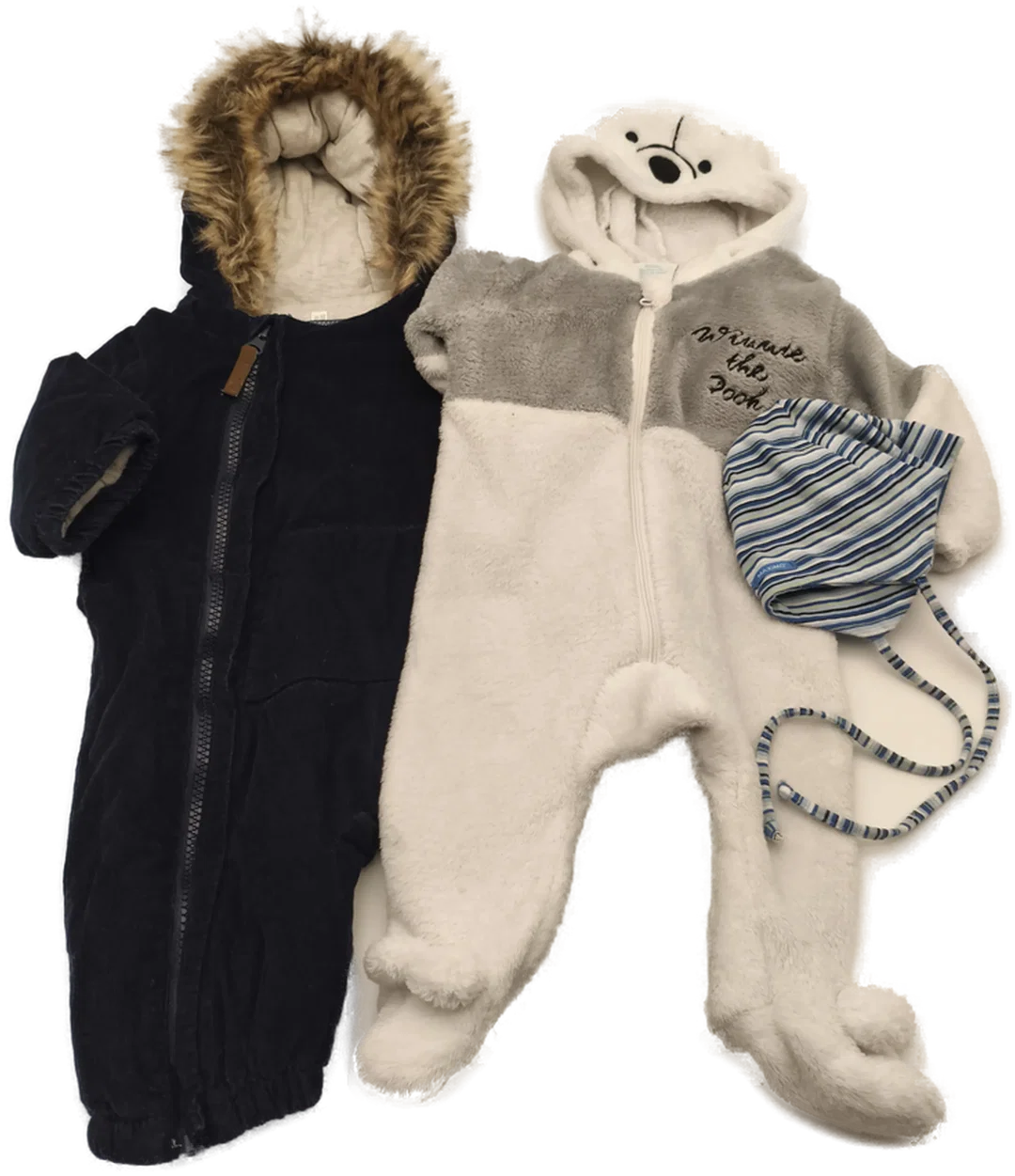 2x Overall, 1 Mütze Baby, Gr. 50-62 – Bild 3
