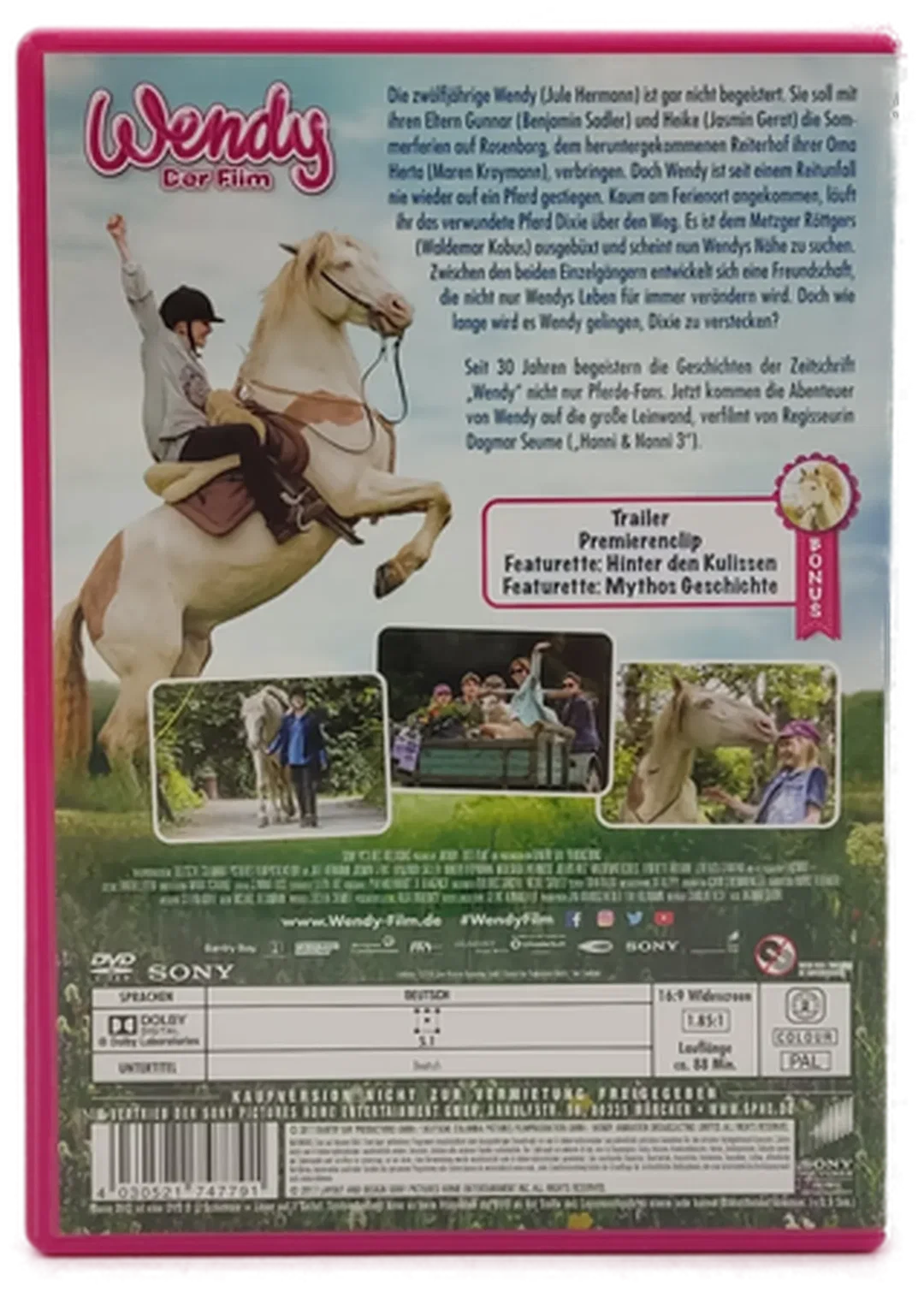 DVD "Wendy - Der Film" mit Jule Hermann und Jasmin Gerat – Bild 2