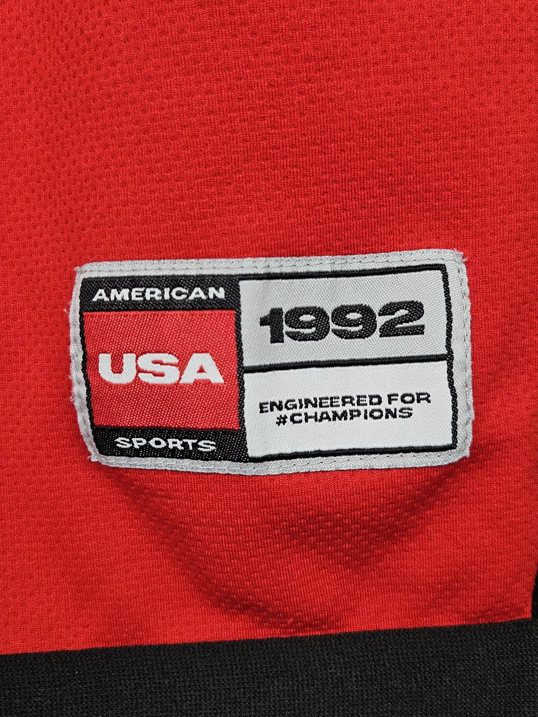 FSBN Herren Basketball Shorts "Chicago", rot - Gr. L – Bild 4