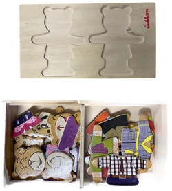 Ankleide Puzzle Bären aus Holz - ab 3 Jahren – Vorschau 2