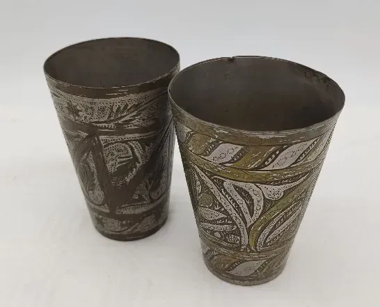 2er Set Metallbecher Indien - Bild 2