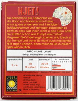 NJET! – Kartenspiel von Stefan Dorra | Goldsieber 1997 | Deutsch - Bild 2