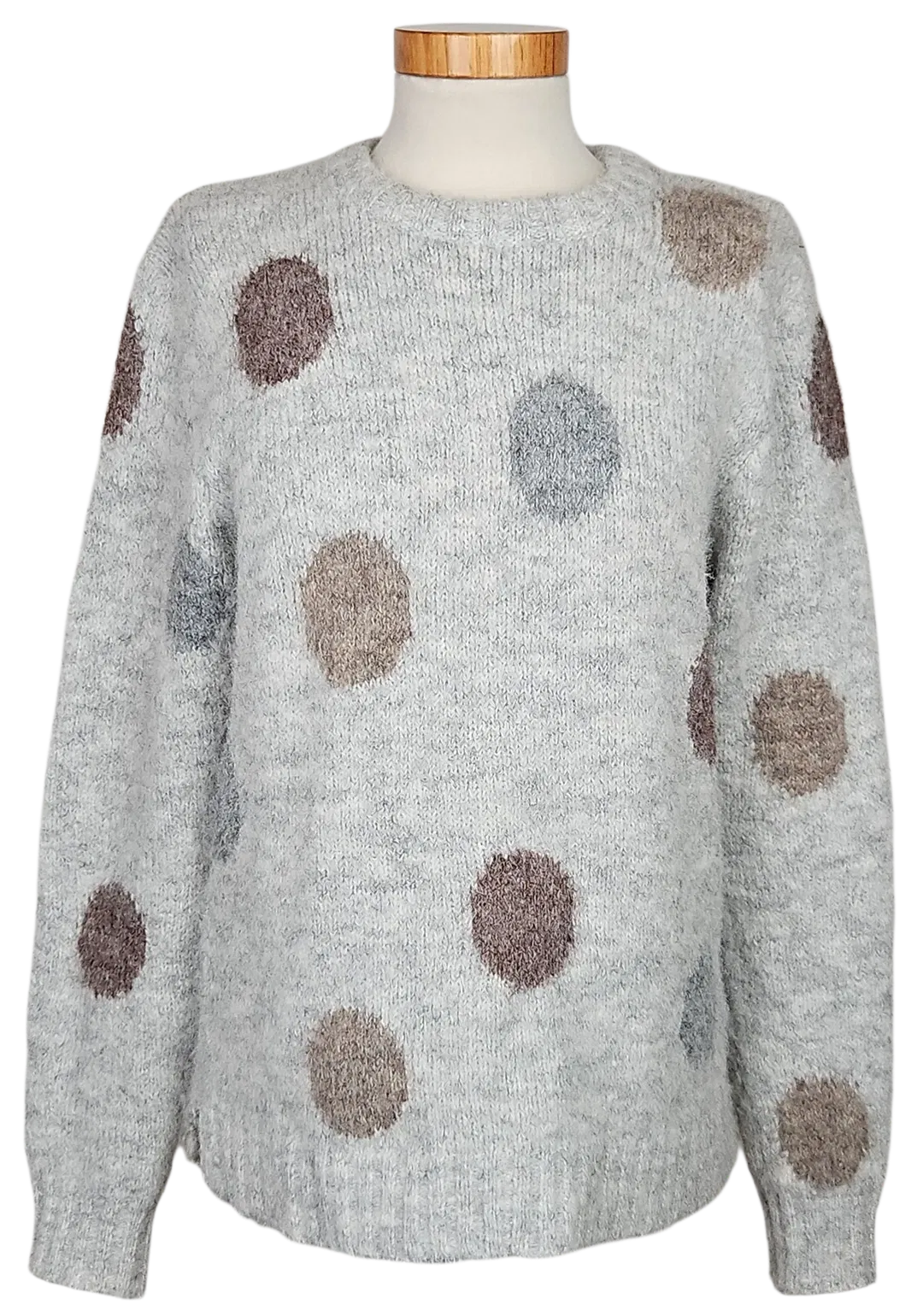 FREE/QUENT Damen Pullover, grau - Gr. M  - Bild 4
