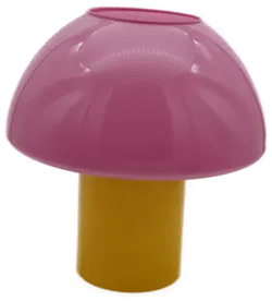 Miio Cogumelo Glaslampe in Rosa und gelb - Bild 1