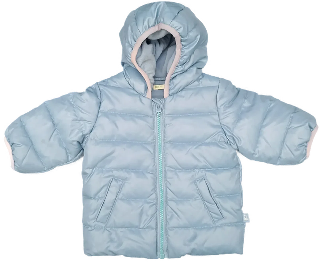 United Colors of Benetton Kinderwinterjacke blau Gr. 62 - Bild 4