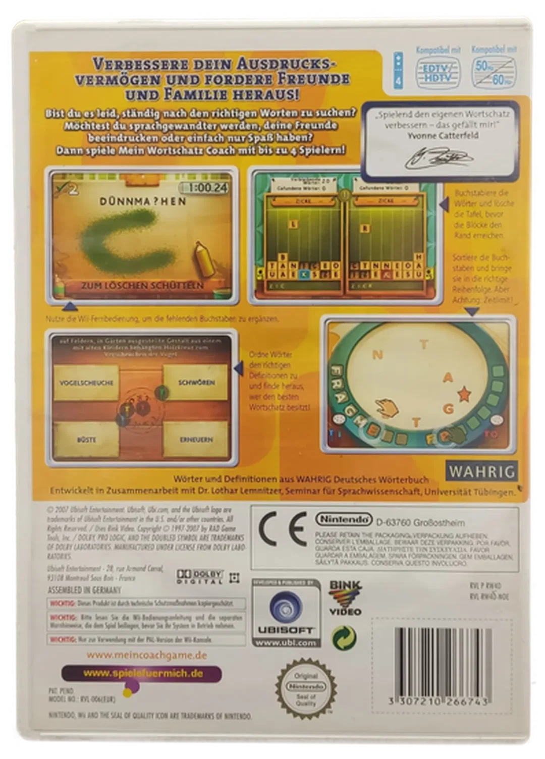 Nintendo Wii "Mein Wortschatz-Coach - Verbessere dein Ausdrucksvermögen" – Bild 2