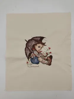 M. J. Hummel-Kreuzstich-Bild: Junge mit Schirm - Bild 2