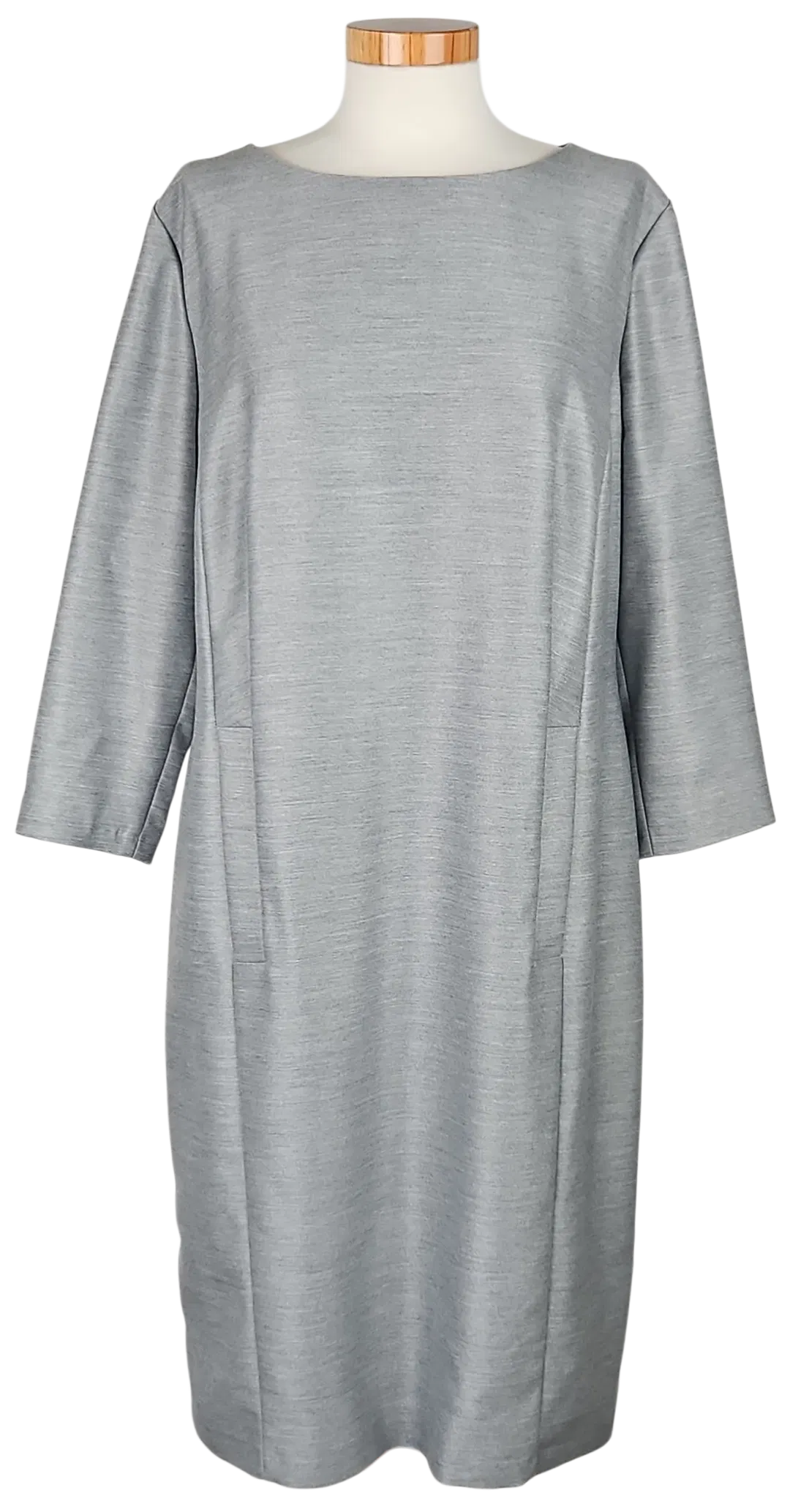 BARBARA SCHWARZER Damen Midikleid, grau - Gr. XL  - Bild 4