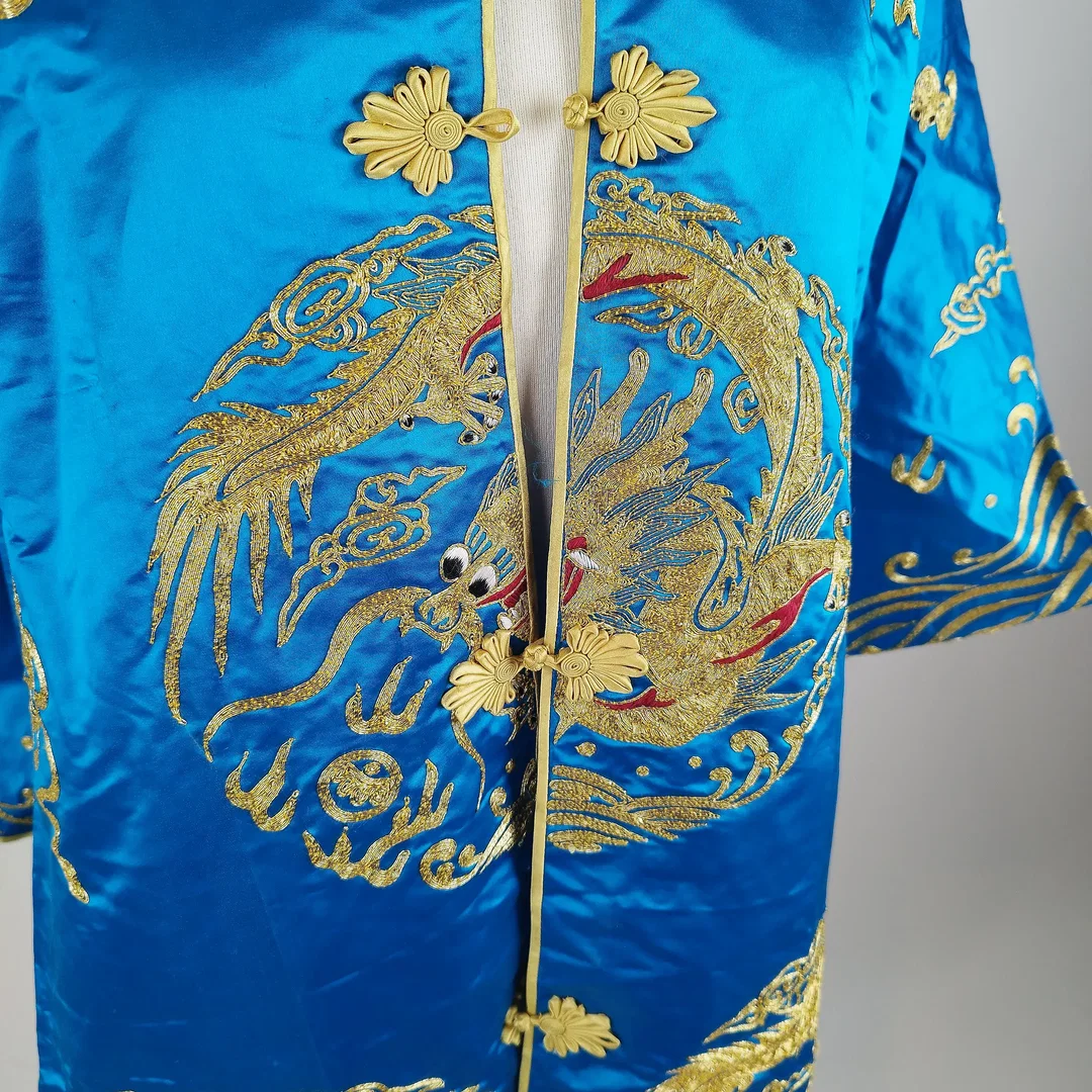 Robe, bestickt, chinesischer Drache, Gr. L  – Bild 2