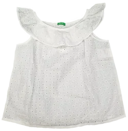 United Colors of Benetton Kindershirt weiß Gr. S - Bild 1