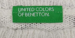 United Colors of Benetton Kinderpullover weiß gemustert Gr. 3XL - Bild 3