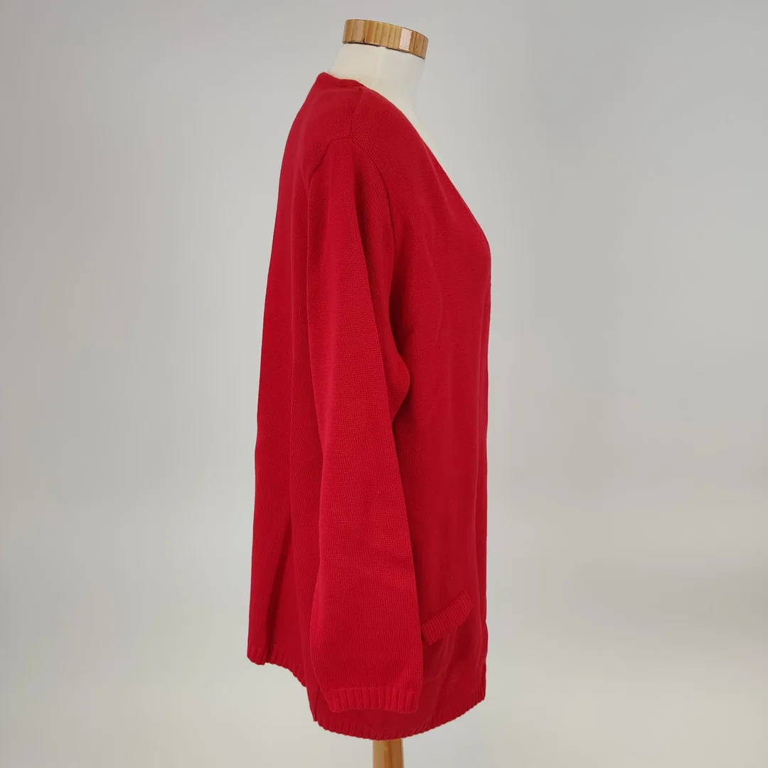 Kobleder Damenstrickjacke - Gr.48 – Bild 2