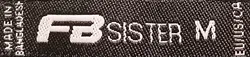 FB Sister Damen Weihnachtsshirt schwarz gemustert Gr. M - Bild 3