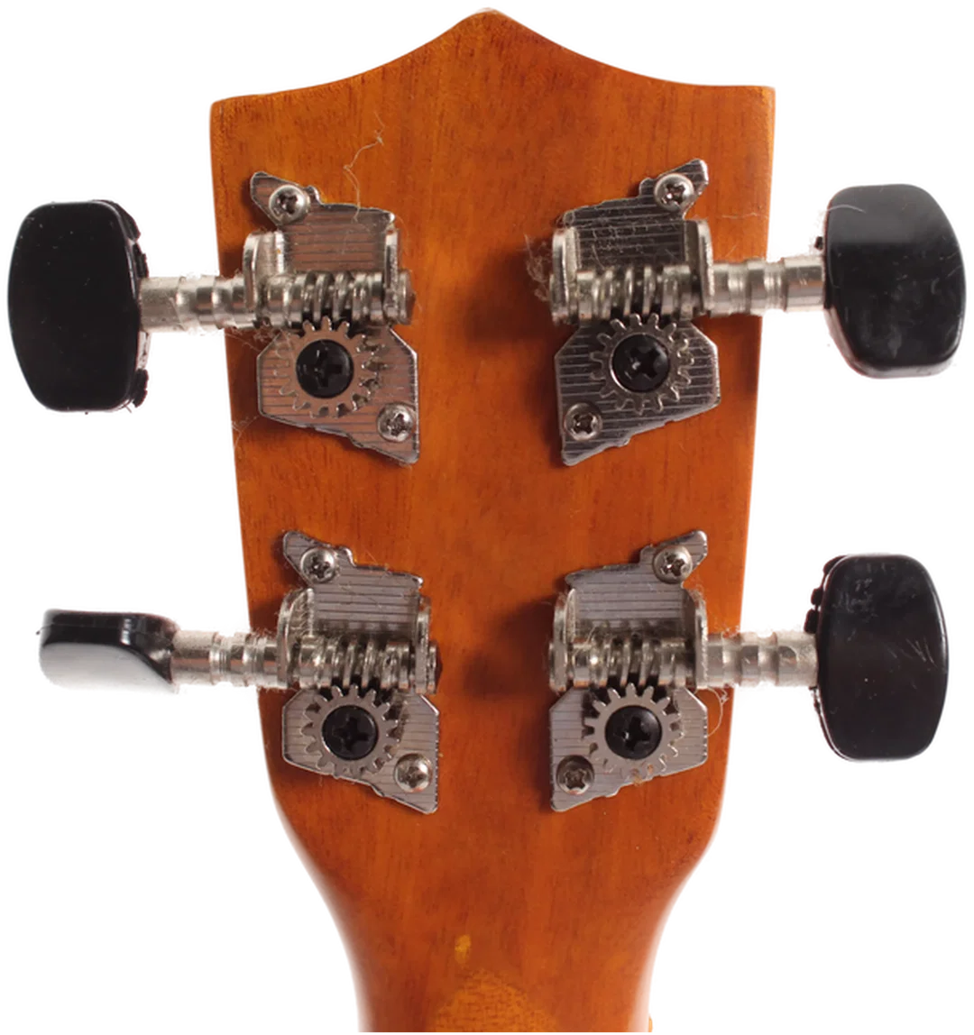 Handgefertigte 4-saitige Ukulele – Naturholz, Hals 21,5 cm, Vintage-Stil – Bild 4