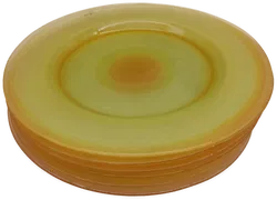 Sandra Rich Designer oranger/transparenter Teller  - Bild 1