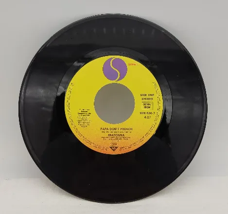 Single-Langspielplatte - Madonna - Papa don`t preach  – Bild 3