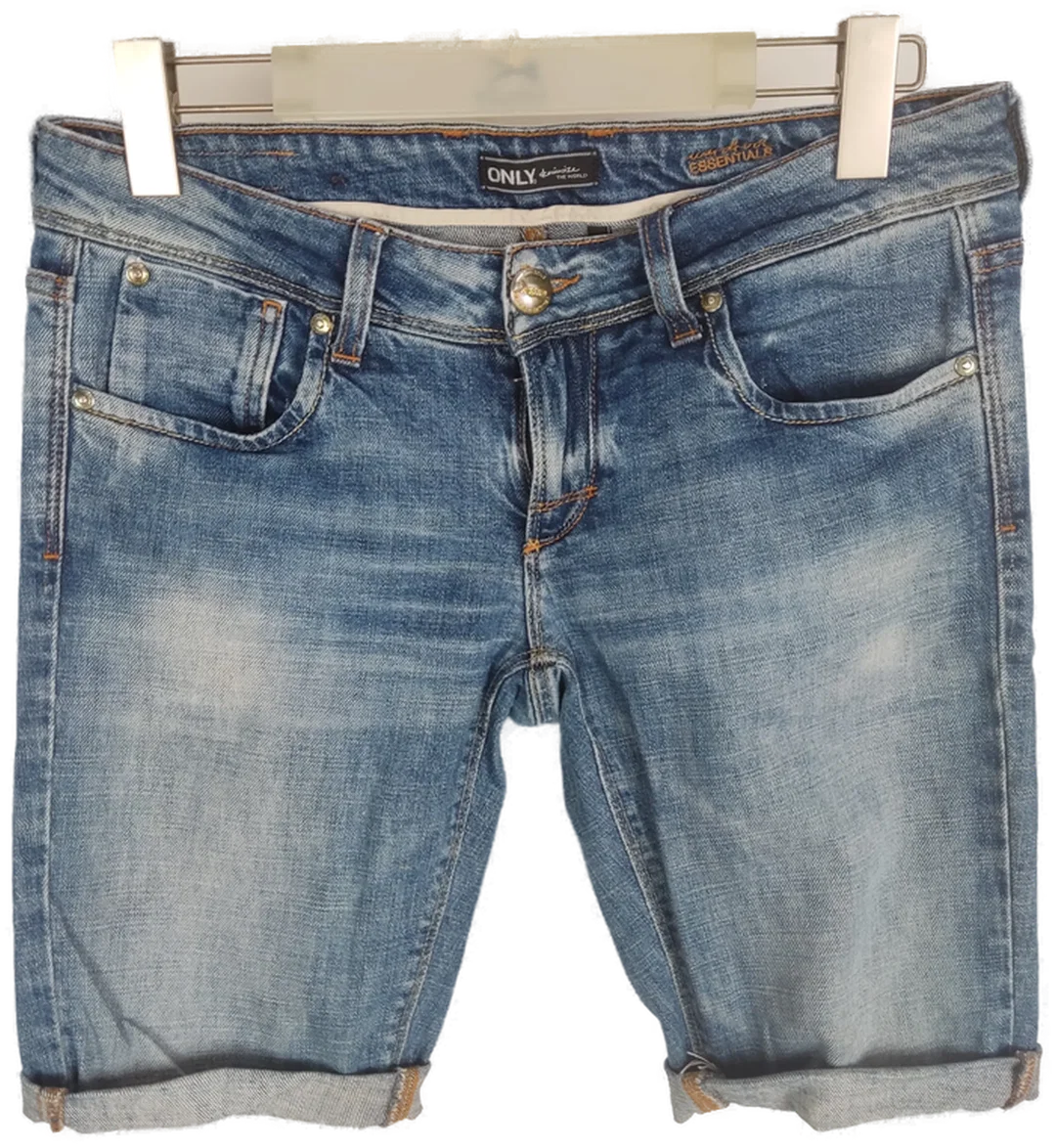 ONLY Damen Stretch Jeans Shorts in Blaumeliert, Größe W30L/34 - Bild 1