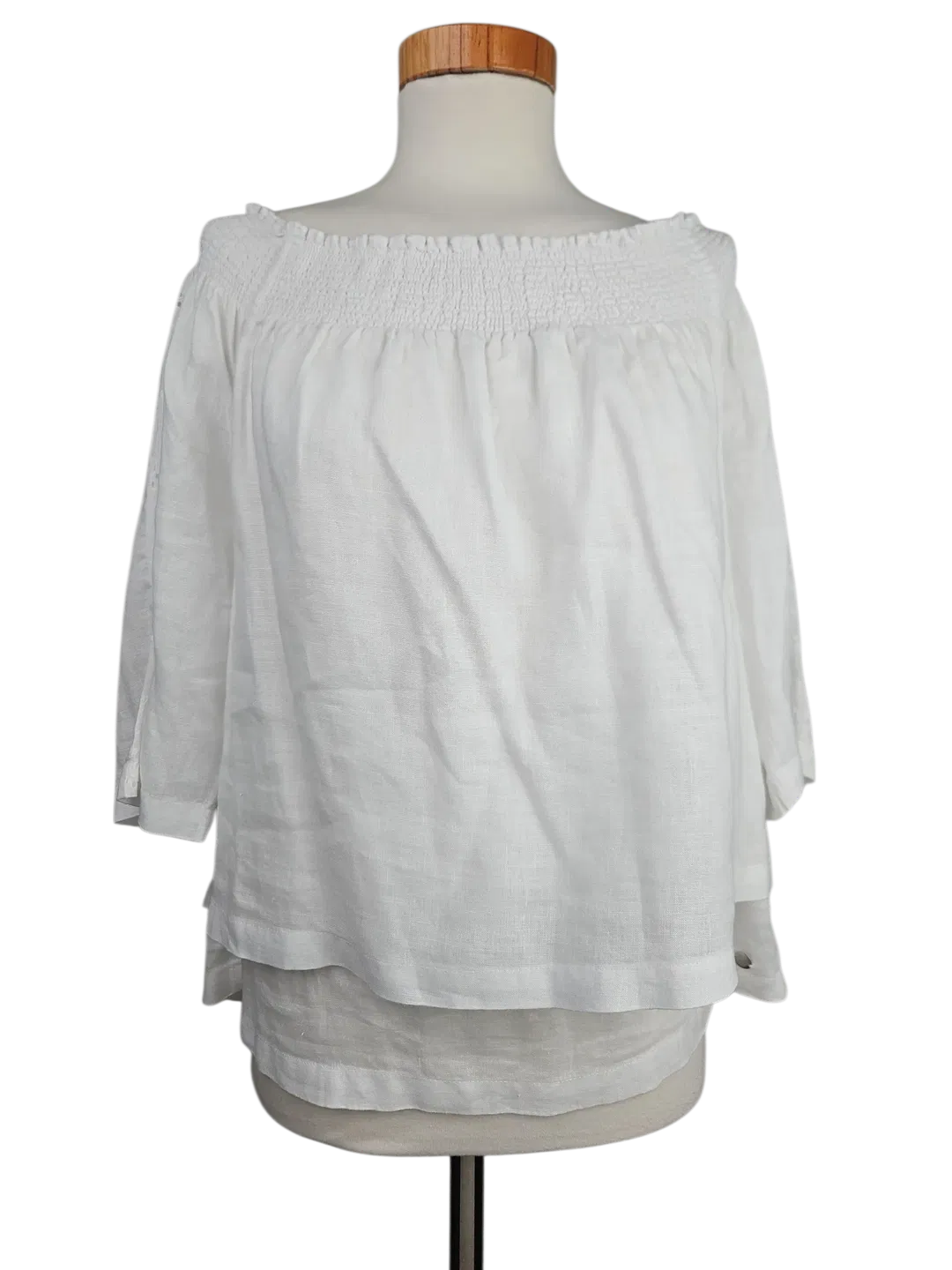 s.Oliver Damen Bluse, weiß - Gr. L  - Bild 4