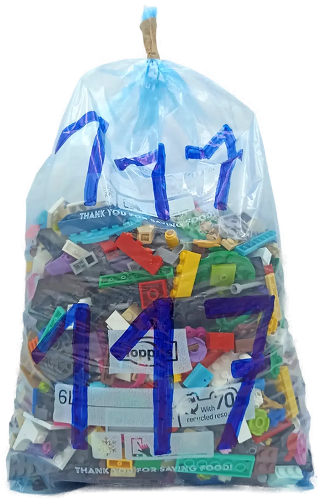 1,5 Kilo Lego Steine gemischt - Bild 4
