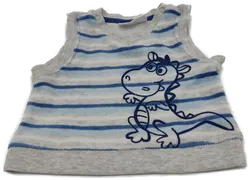 Ergee Baby Pullunder, ärmellos, V-Ausschnitt, gestreift, Größe 62 - Bild 1