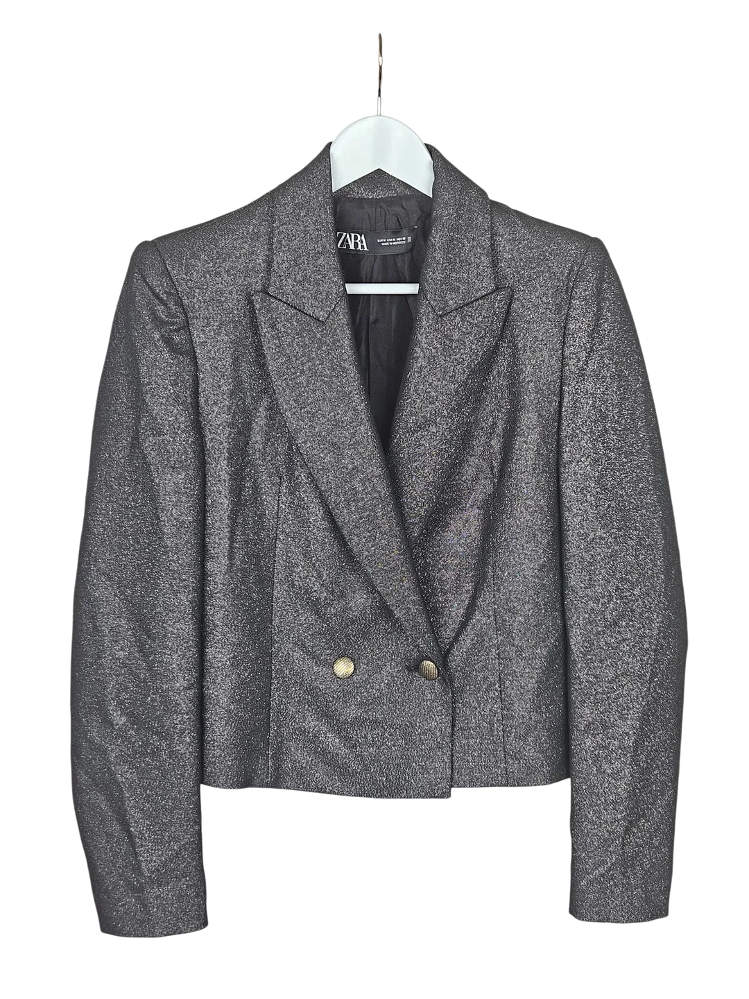 ZARA Damen Blazer, silber - Gr. M – Bild 1