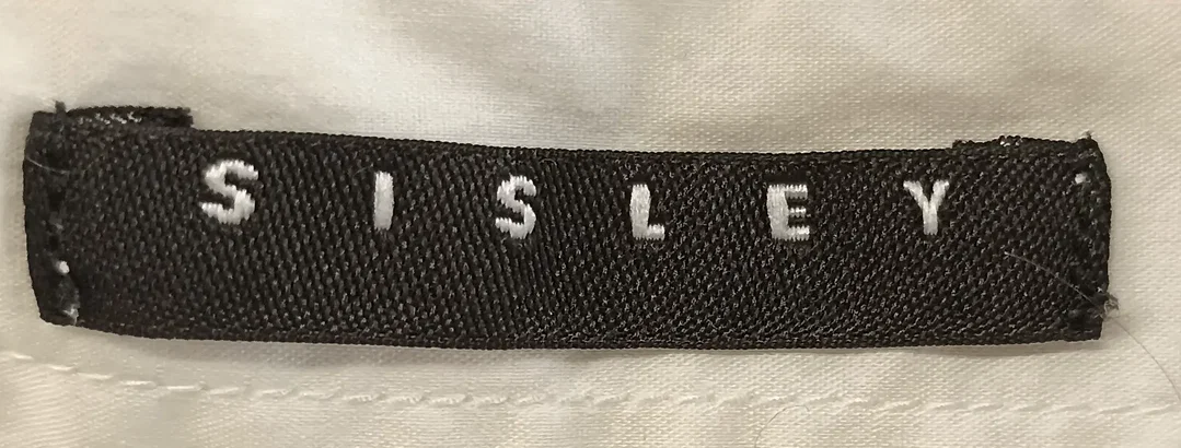 Sisley Herrenhemd weiß Gr. S – Bild 3