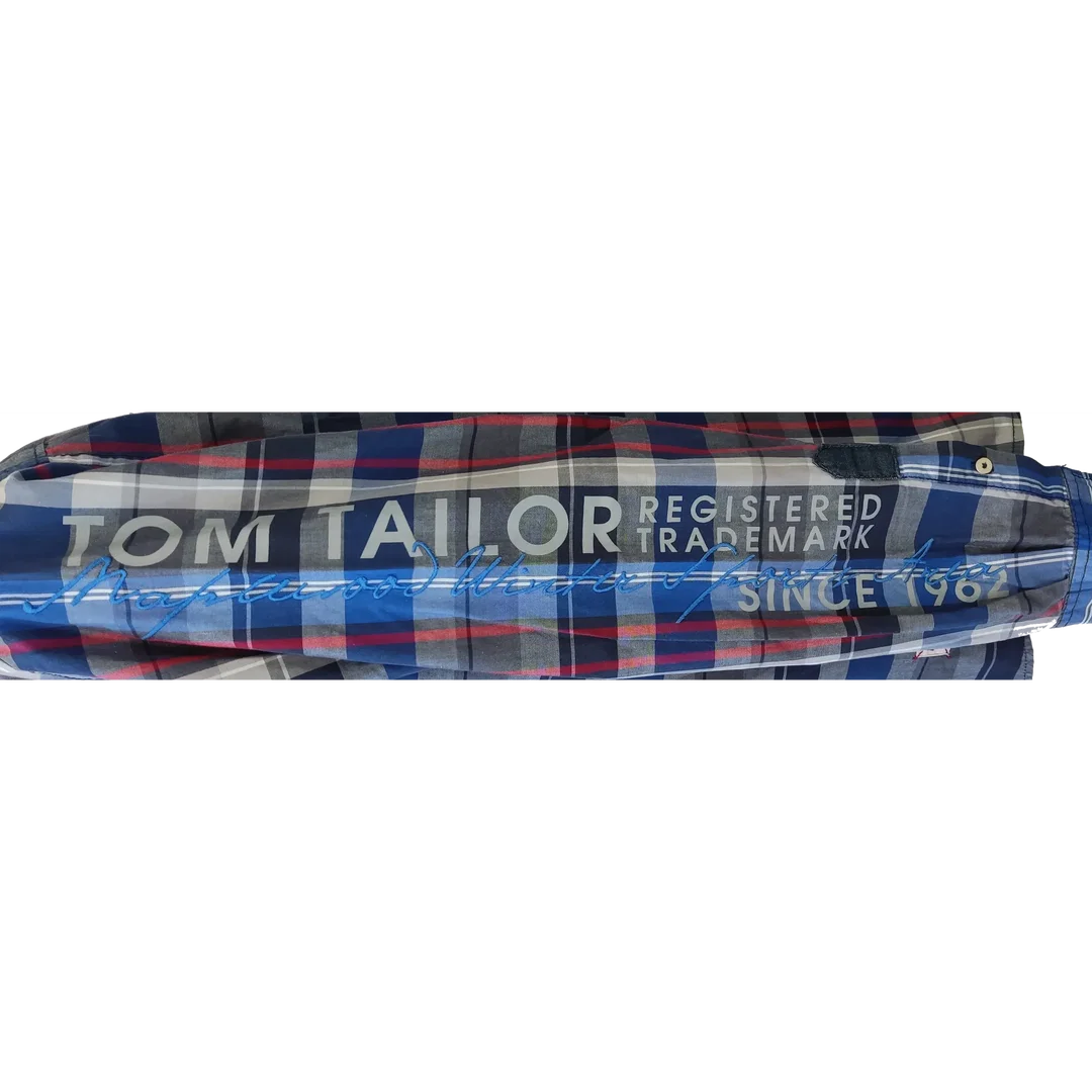 Tom Tailor Herrenhemd Langarm kariert, mehrfarbig - Gr. M – Bild 4