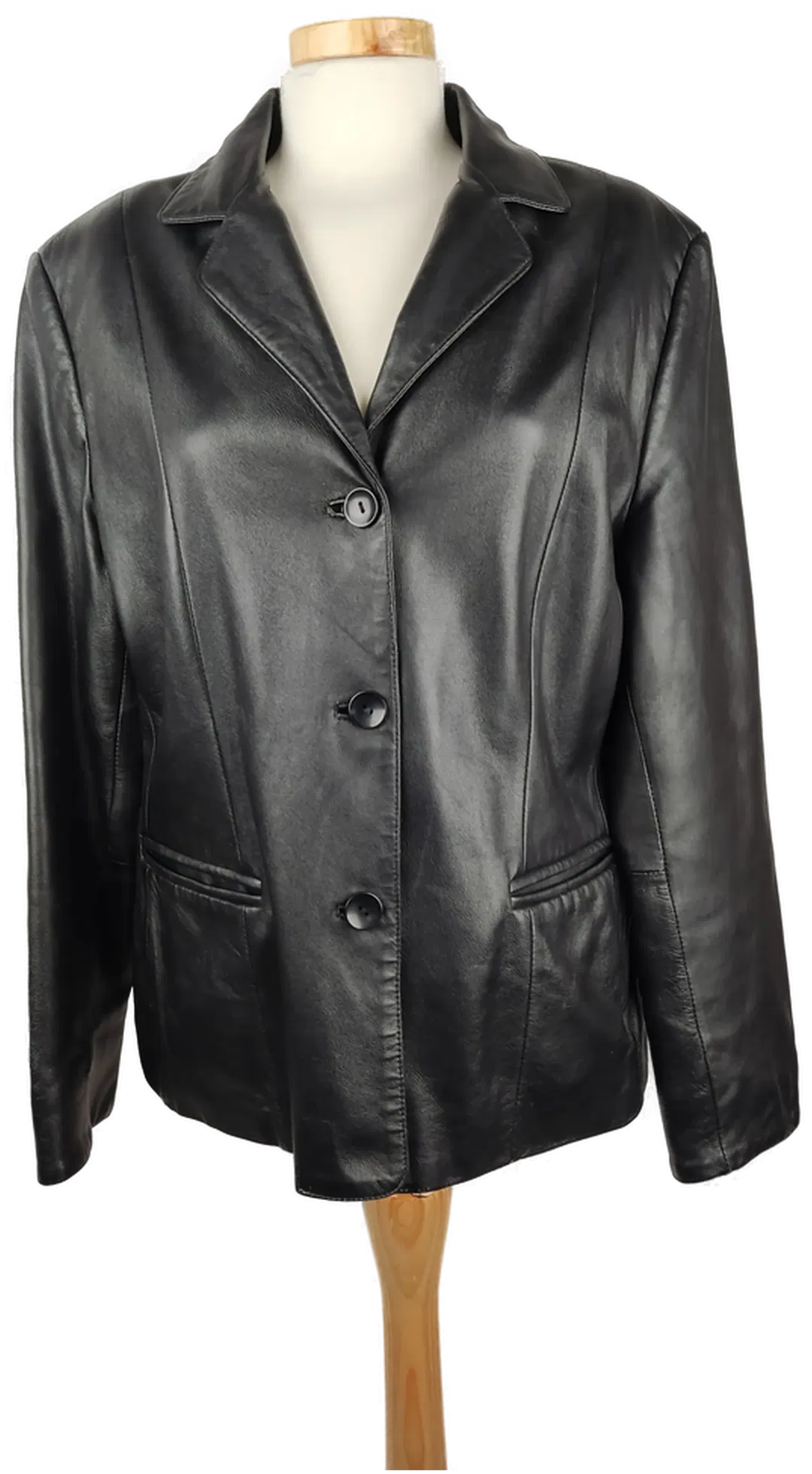 CABRINI Damen-Lederjacke schwarz - L/40 - Bild 4