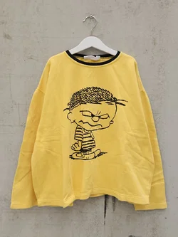 ZIMM MODE Kinder Vintage Pullover, gelb - Gr. 164
