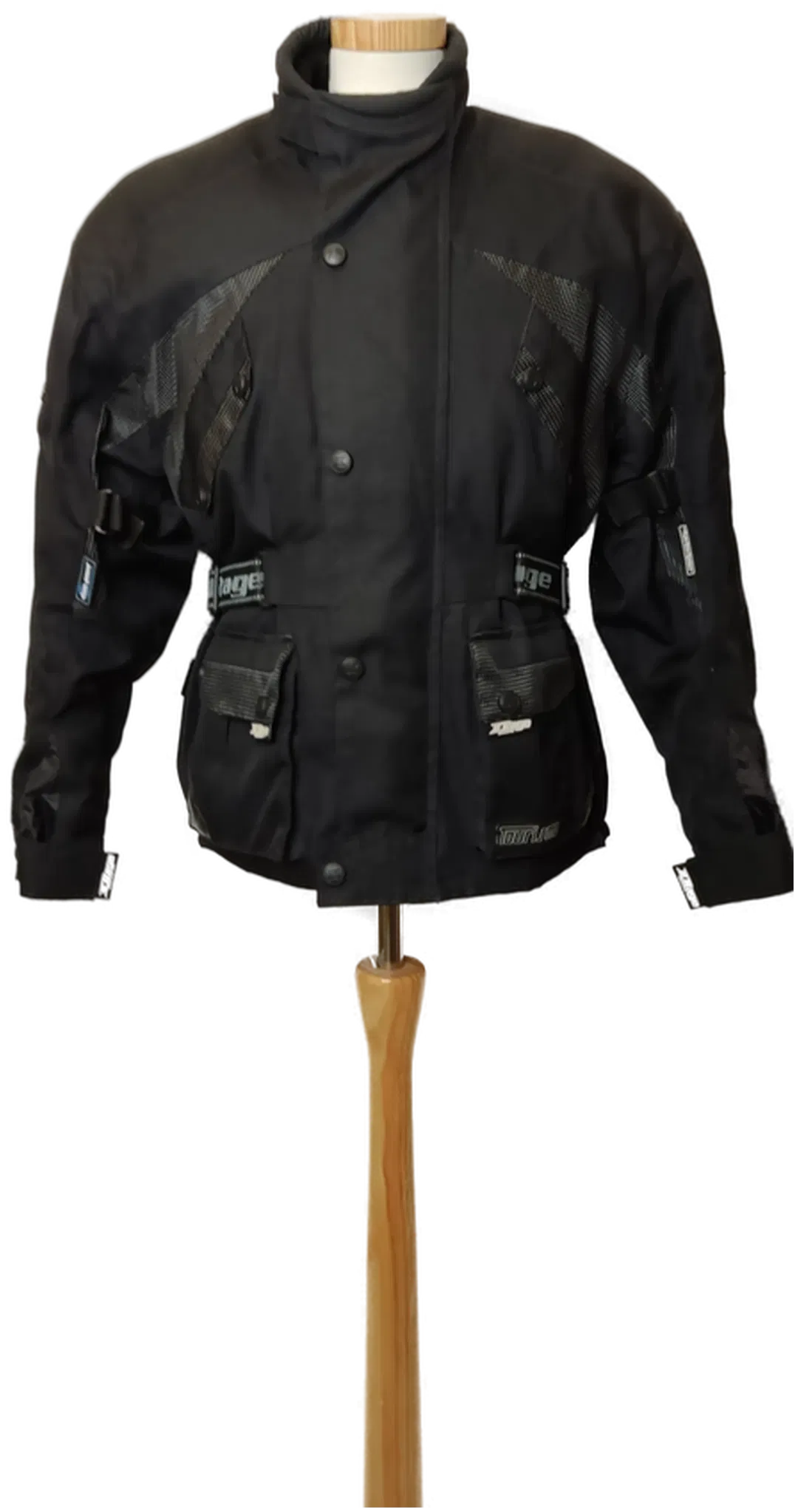 X-RAGE Herren Motorradjacke schwarz Gr. S - Bild 4