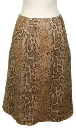 Marc Cain Midirock Schlangenprint beige Gr. M - Bild 2