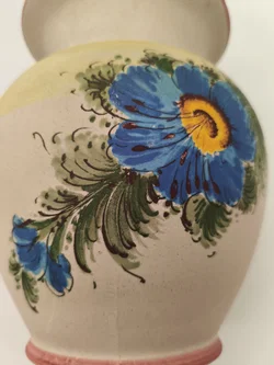 grosse Vase Ton, bemalt - Bild 2