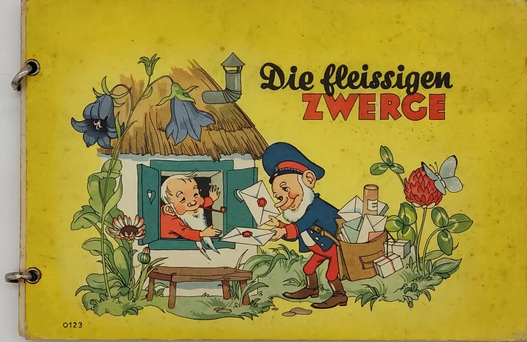 Die fleissigen Zwerge - Vintage Ringbuch mit Kinderreimen - Bild 2