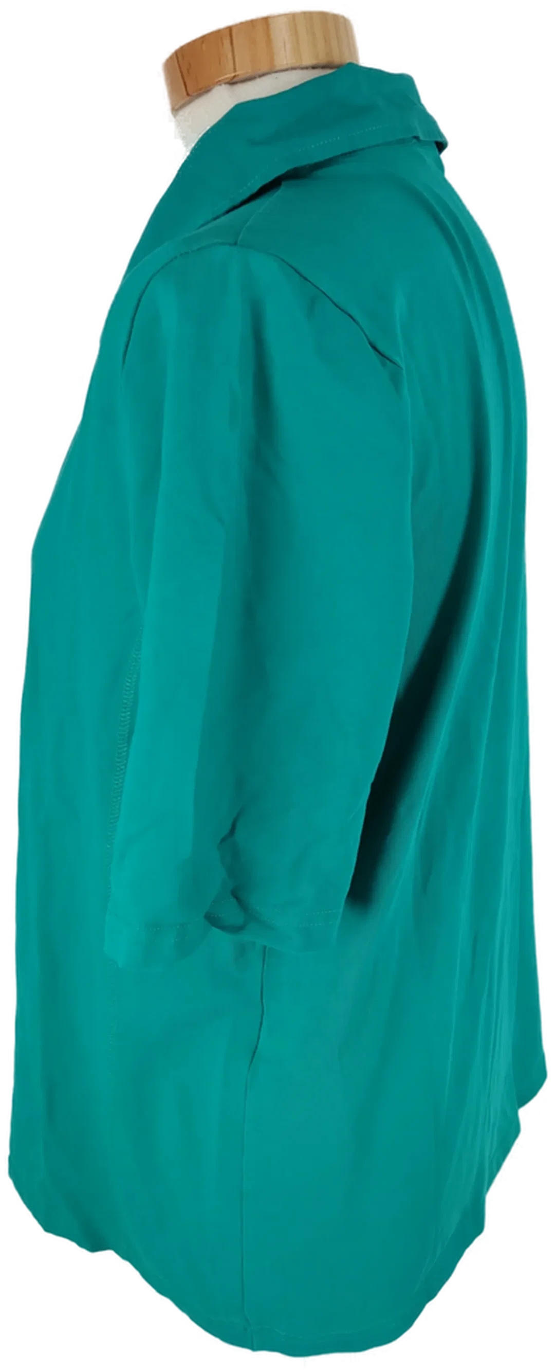 T-Shirt "Bonita", kurzarm mit Kragen, türkis, Größe XL – Bild 3