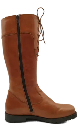 Braune Helveskoh Stiefel mit Reißverschluss - Größe 37 - Bild 2