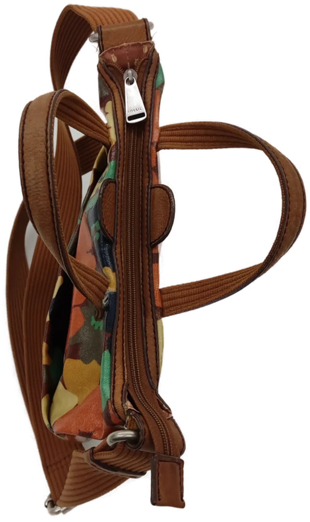 Fossil Tasche mit Blumenmuster und Tragegurt – Bild 2