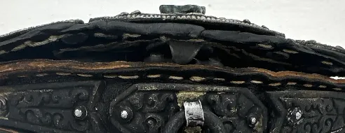 Anitke Tibet-Leder Gürteltasche Geldbörse  – Bild 4