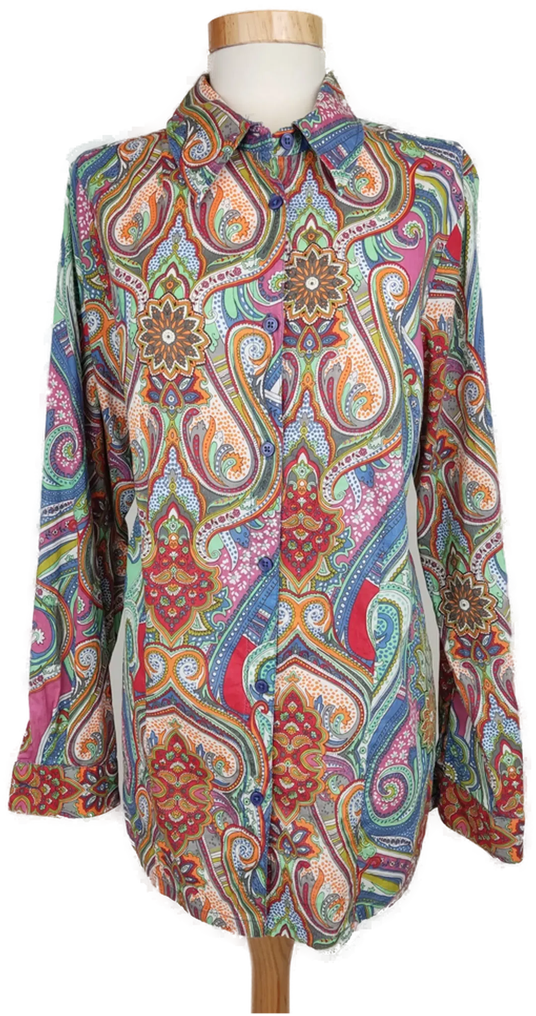 Laura Kent Damen Hemdbluse bunt gemustert - XXL/46 - Bild 1