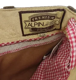 Premium Alpin de luxe Kurze Trachtlederhose für Kinder / Buben in der Größe 98/104 - Bild 3