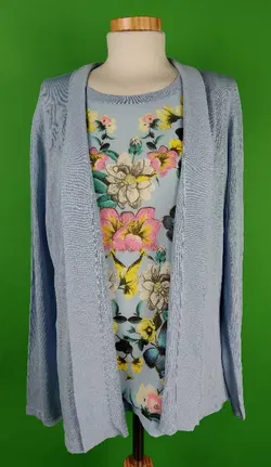 Himmelblau by Lola Paltinger - Damen Zweiteiliges Top Gr.40 - Bild 1
