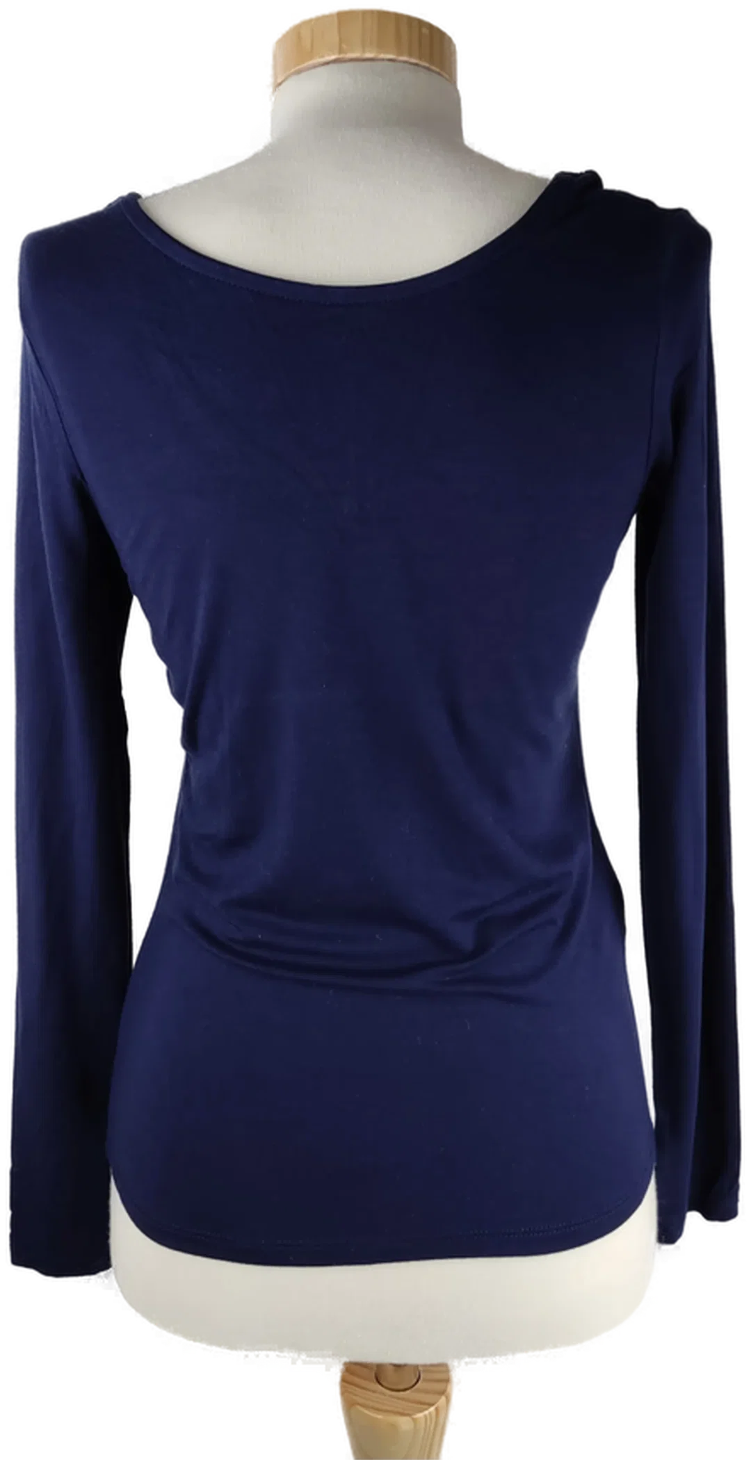 T-Shirt 'Amisu', langarm mit Rundhalsausschnitt, dunkelblau, Größe M – Bild 3