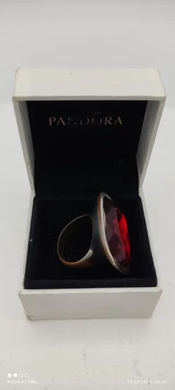 Vintage Ring mit rotem Stein - Bild 3