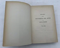 Antikes Buch - Entstehung der Arten durch natürliche Zuchtwahl - Bild 2