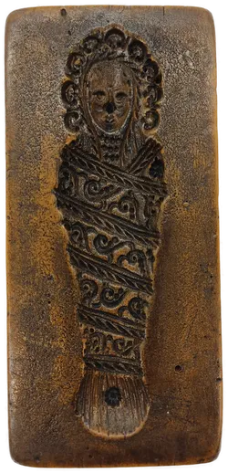 3 Wachsmodel alt Motive eingewickelte Kinder Fatschenkind(?) - Bild 4