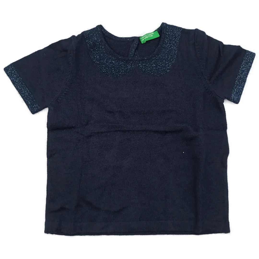 United Colors of Benetton Kindershirt dunkelblau Gr. 1Y - Bild 1